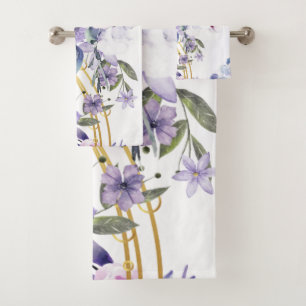 Murugi Bathroom Essentials Velvet Waves Towel Set