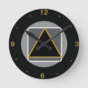 Murugi Home & Decor    Pillars of Purpose Round Clock