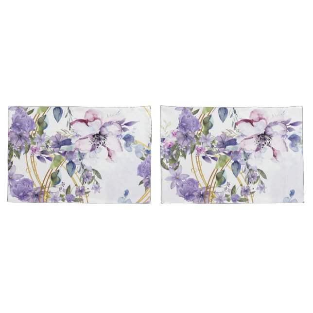 Murugi Luxe Beddings Regal Blossom Pair of  Pillowcase (Back-Set)