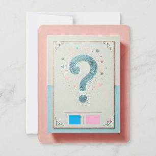 Murugi Moments Gender Reveal Invitation Card 