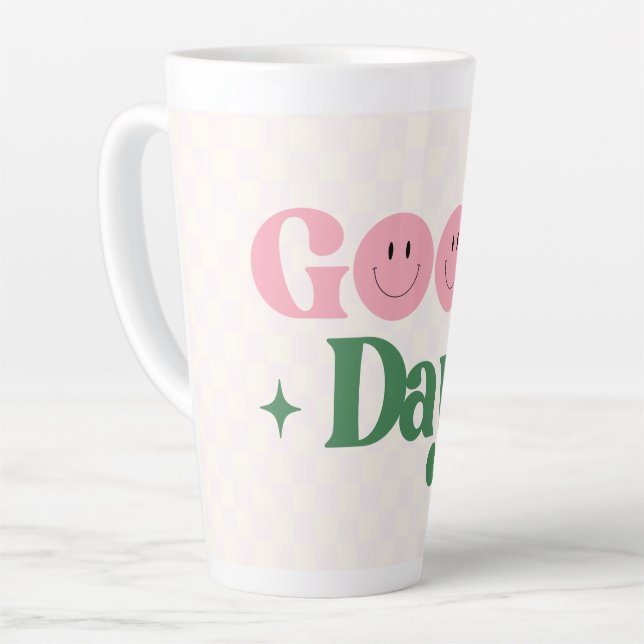 Murugi Mugs Good Day  Large Latte Mug  (Left Angle)