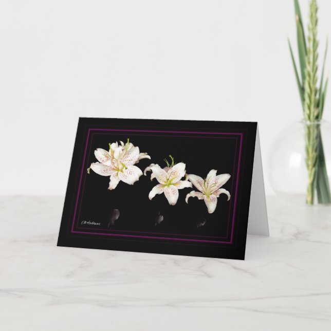 Muscadet lilies horizonal card (Front)