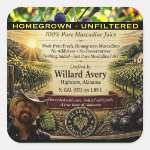 Muscadine Juice Label