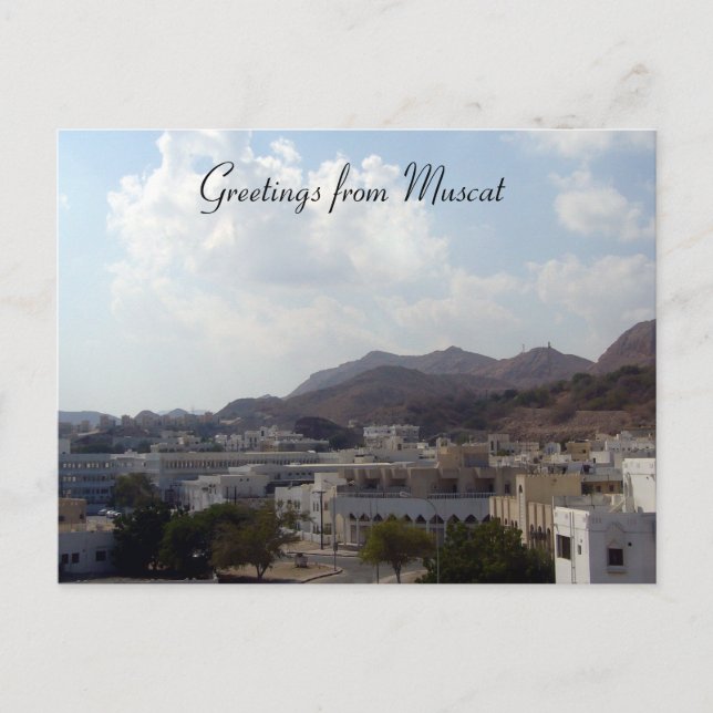 muscat greetings postcard (Front)
