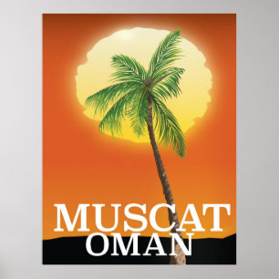 Muscat Oman vacation poster