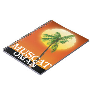Muscat Oman vacation poster Notebook