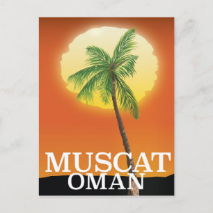 Muscat Oman vacation poster Postcard