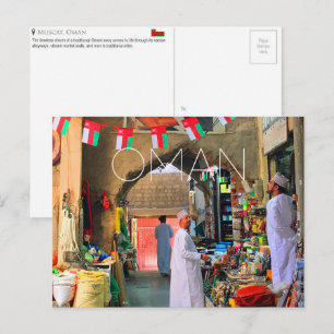 Muscat Souq, Oman Travel Postcard