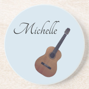Muscial Custom Guitar Blue Coaster