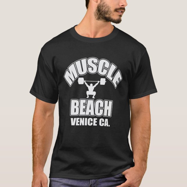 MUSCLE BEACH GEAR T-Shirt (Front)