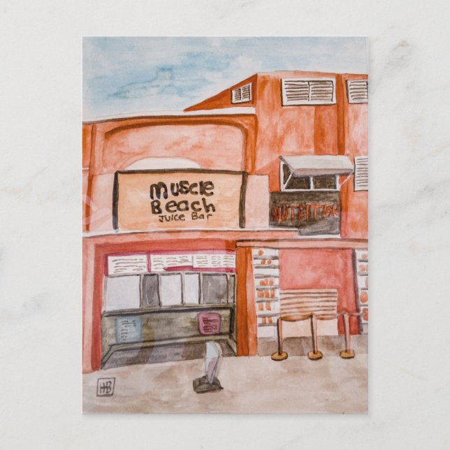 Muscle Beach Postcard (Front)