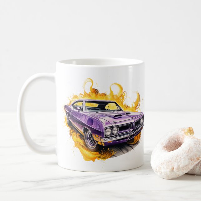 Muscle Car Coffee Mug (With Donut)