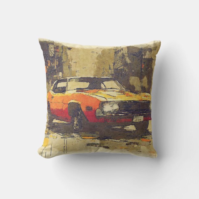 Muscle Car Cushion (Front)