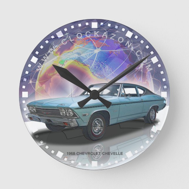 Muscle Car Decorative Wall Clock (Front)
