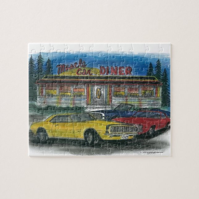 Muscle Car Diner puzzle (Horizontal)