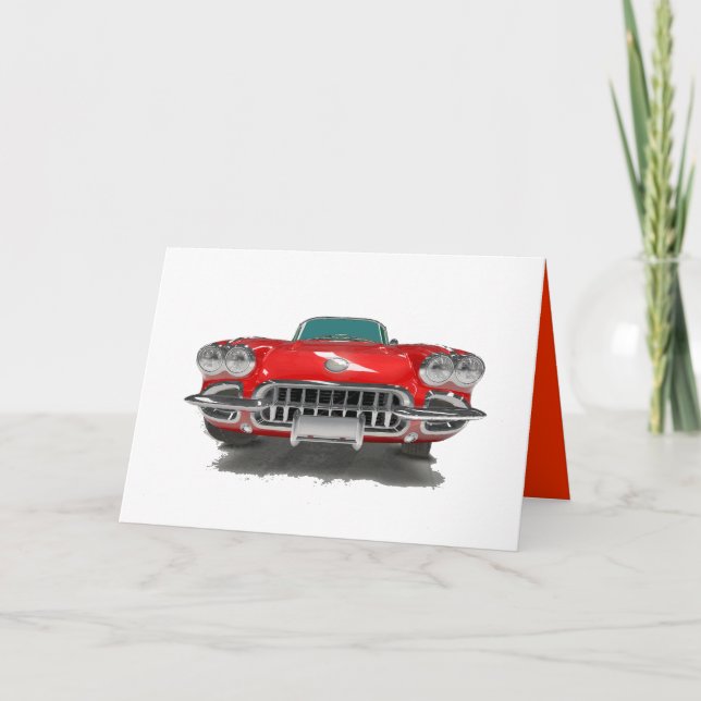 Muscle car holiday card (Front)