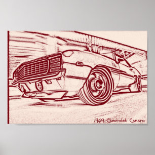 Muscle car poster