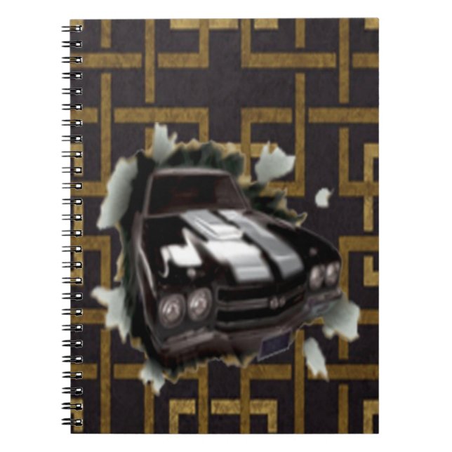 Muscle Car Spiral Notebook (Front)