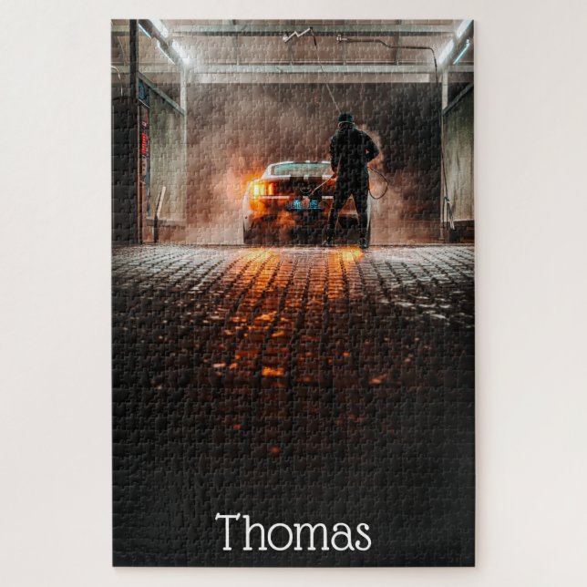 Muscle Car Street Machines Racing Personalised Jigsaw Puzzle (Vertical)