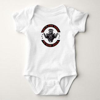 Muscle Car V8 Turbocharger Tuning Racing Car Baby Bodysuit