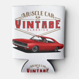 Muscle Car Vintage Charger Can Cooler