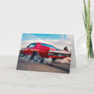 MUSCLE CAR VINTAGE SPORTS CAR  BIRTHDAY Card
