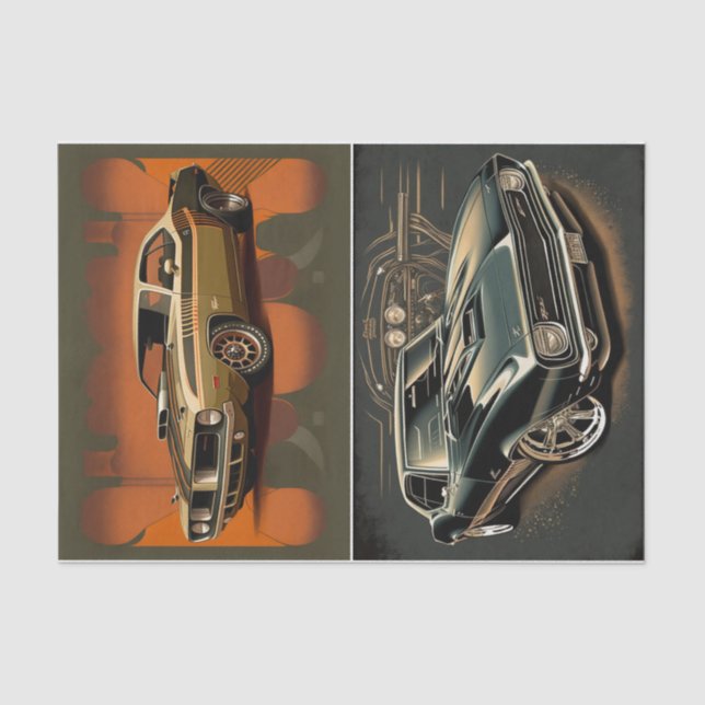 Muscle cars  tissue paper (Front)