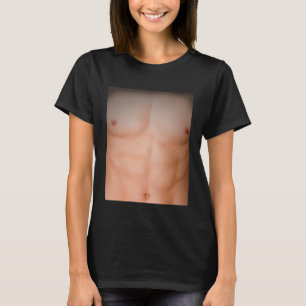 Muscle Chest Fake Body Abs T-Shirt