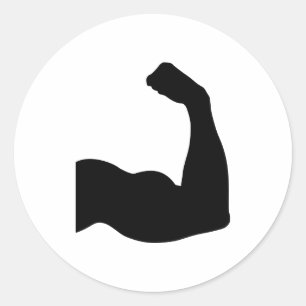 Muscle Classic Round Sticker
