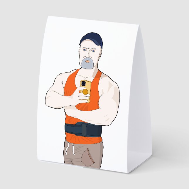 Muscle Daddy Taking a Selfie at the Gym (Front)