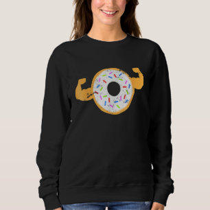 Muscle Doughnut Powerlifting Cool Doughnut Sprin Sweatshirt