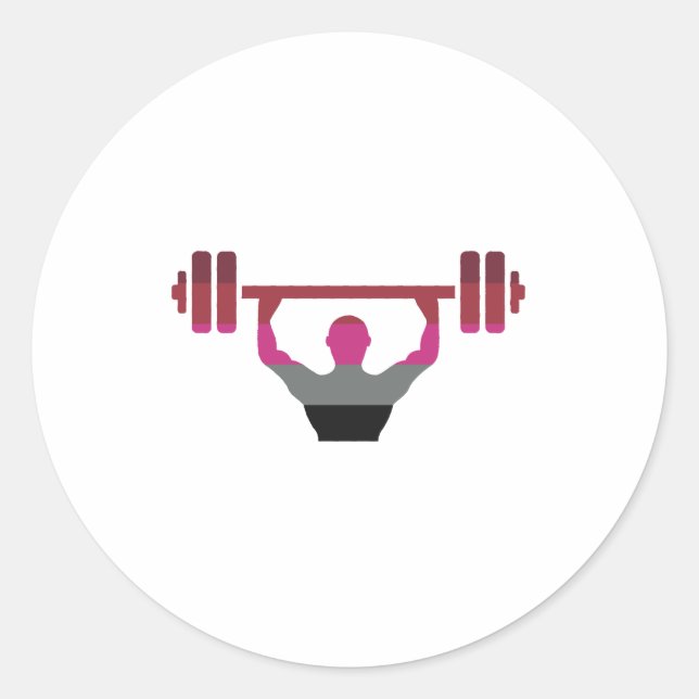 Muscle Pride Classic Round Sticker (Front)