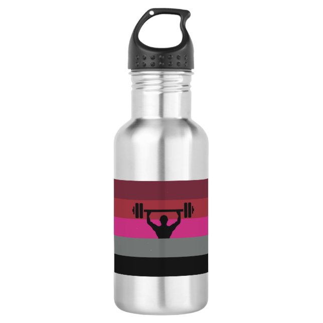 MUSCLE PRIDE FLAG 532 ML WATER BOTTLE (Front)