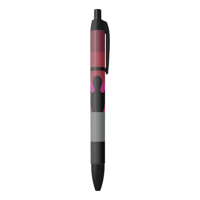 MUSCLE PRIDE FLAG BLACK INK PEN (Bottom (Vertical))
