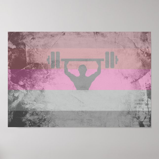 MUSCLE PRIDE FLAG POSTER (Front)