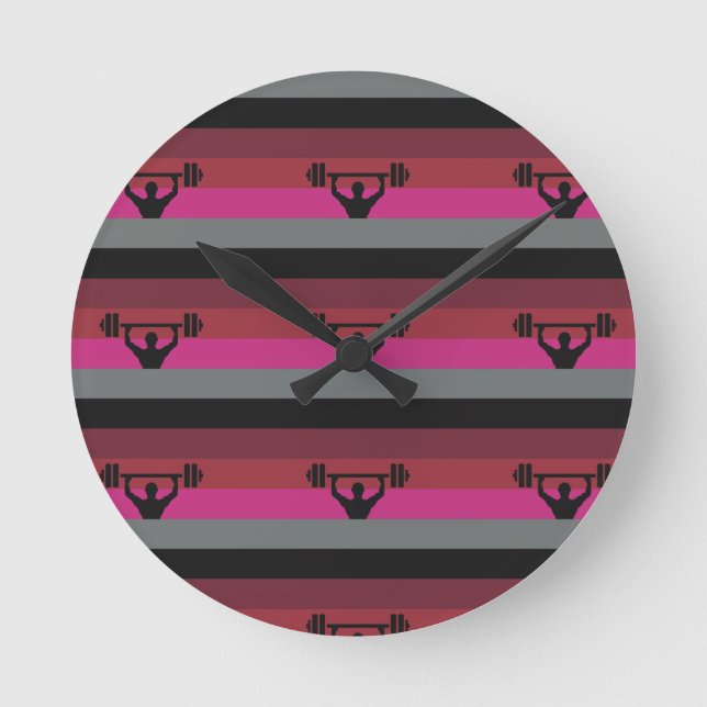 MUSCLE PRIDE FLAG ROUND CLOCK (Front)