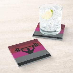 Muscle Pride Glass Coaster