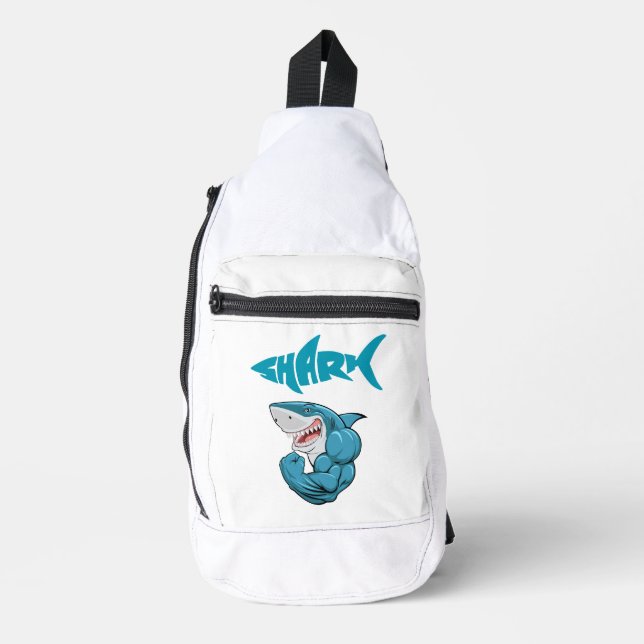 muscle shark sling bag (Front)