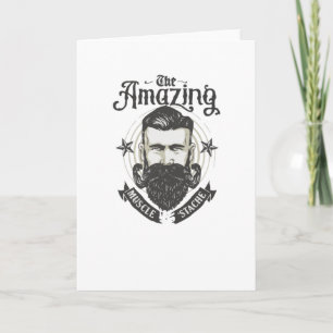 Muscle Stache Card