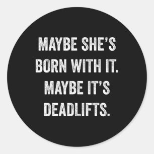 Muscle Tank For Women's Top Funny Yoga Fitness Gym Classic Round Sticker