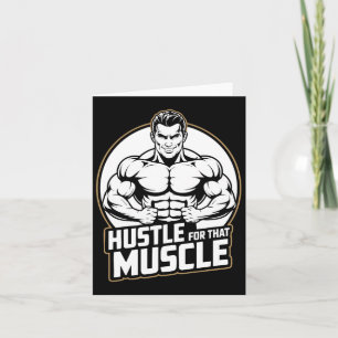 Muscle Workout Fitness Bodybuilding Weight Lifting Card