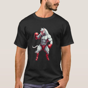 Muscled Horse Boxing training or workout men women T-Shirt