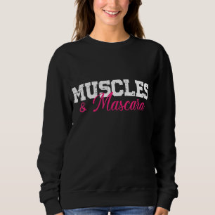 Muscles And Mascara Women Workout Cool Fitness Lov Sweatshirt