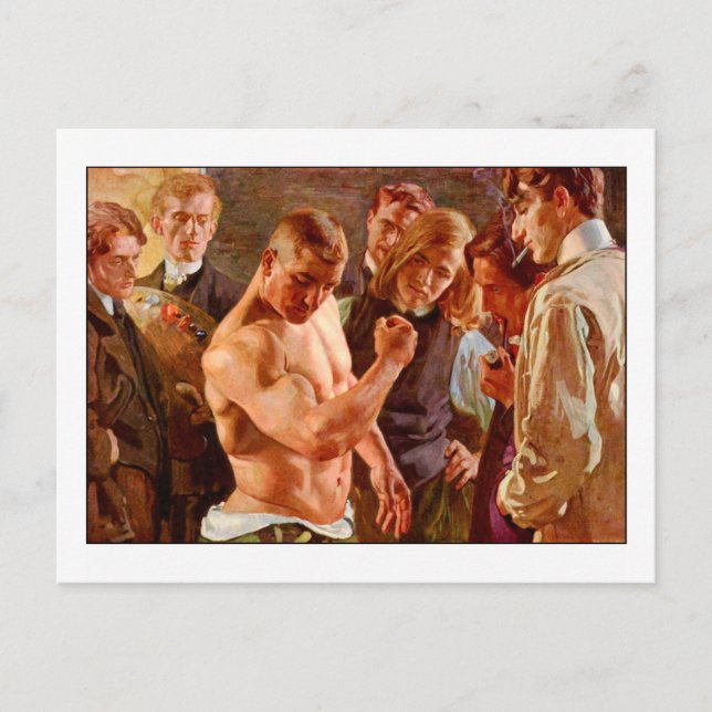 Muscles by Osmar Schindler Postcard (Front)