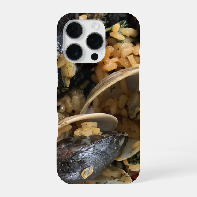 Muscles & Clams Seafood Phone Case (Back)