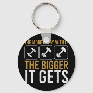 Muscles Get Bigger Bodybuilding Gym Workout Weight Key Ring