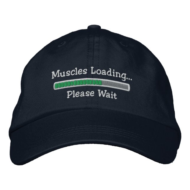 Muscles Loading Please Wait Embroidered Hat (Front)
