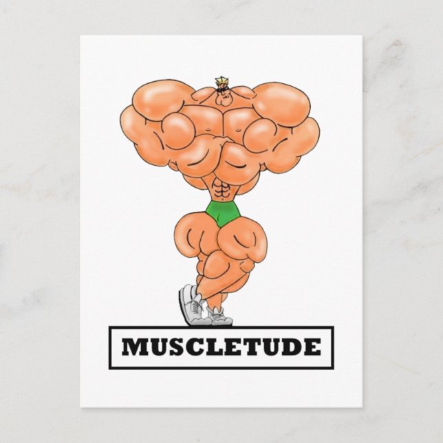 MUSCLETUDE,Postcard Postcard (Front)
