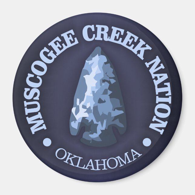 Muscogee Creek Nation (arrowhead) Magnet (Front)
