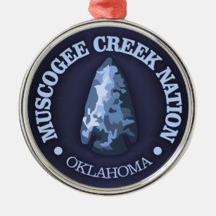 Muscogee Creek Nation (arrowhead) Metal Ornament